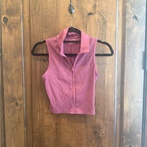Travis Mathew Mauve Sleeveless Crop Top